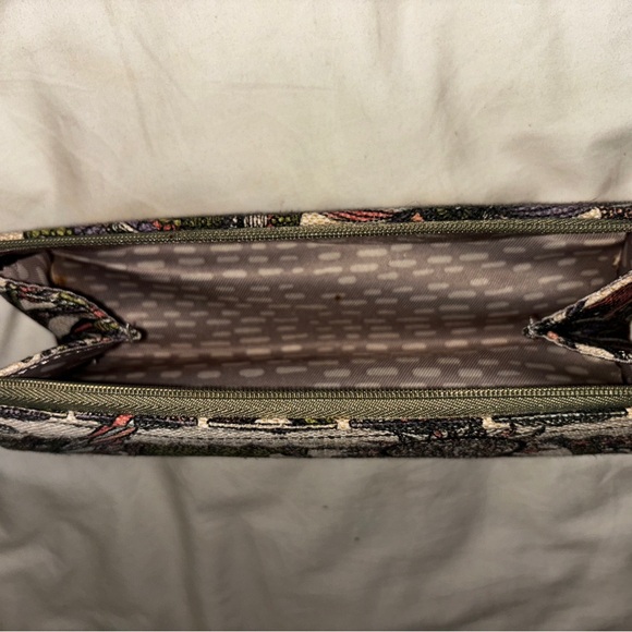 Adorable make up or travel toiletries bag handmade from India 14” long w handle - Picture 2 of 8